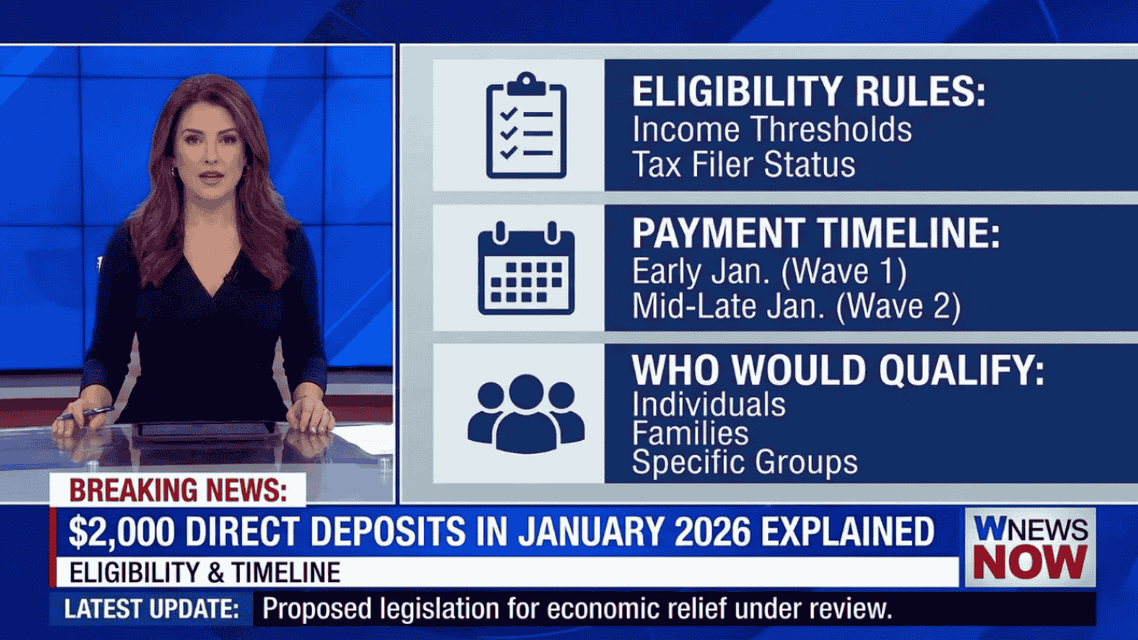 Read more about the article $2,000 Direct Deposits in January 2026 Explained: Eligibility Rules, Payment Timeline, and Who Would Qualify